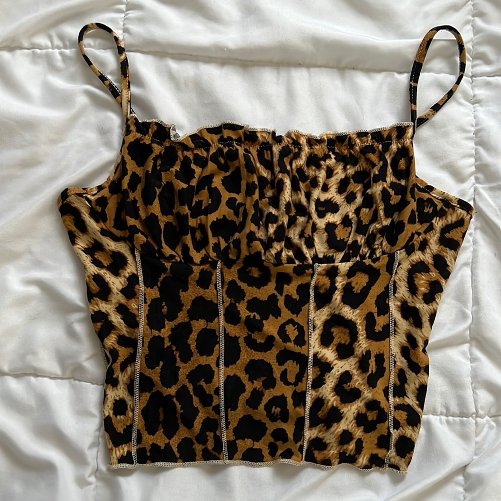 Shein cheetah tank top